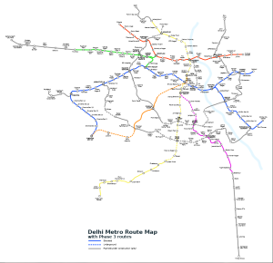 dmrc map image, Download Delhi Metro Map