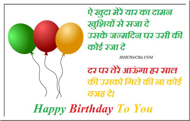 30+ Best Happy Birthday Wishes / Messages in Hindi